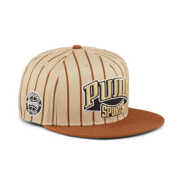 Hometown Heroes Flat Brim Cap in Prairie Tan/Teak, Cotton by PUMA