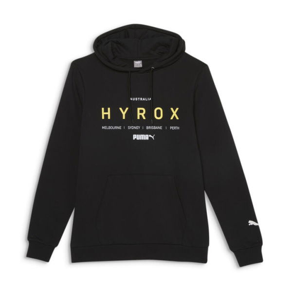 HYROX x 2024 Event Unisex Hoodie in Black/Hyrox, Size XL by PUMA