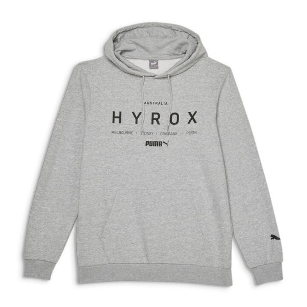 HYROX x 2024 Event Unisex Hoodie in Light Gray Heather/Hyrox, Size Small by PUMA