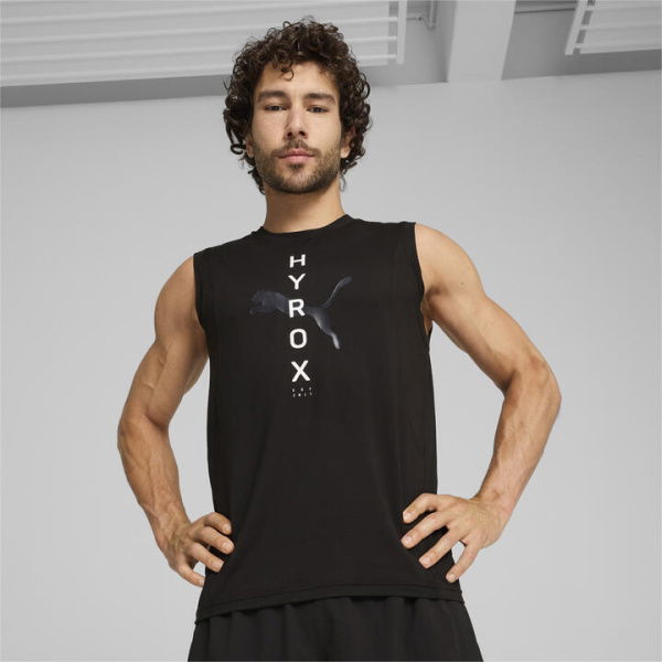 HYROX x Always Clouds Men's Tank Top in Black, Size Large, Polyester/Elastane by PUMA