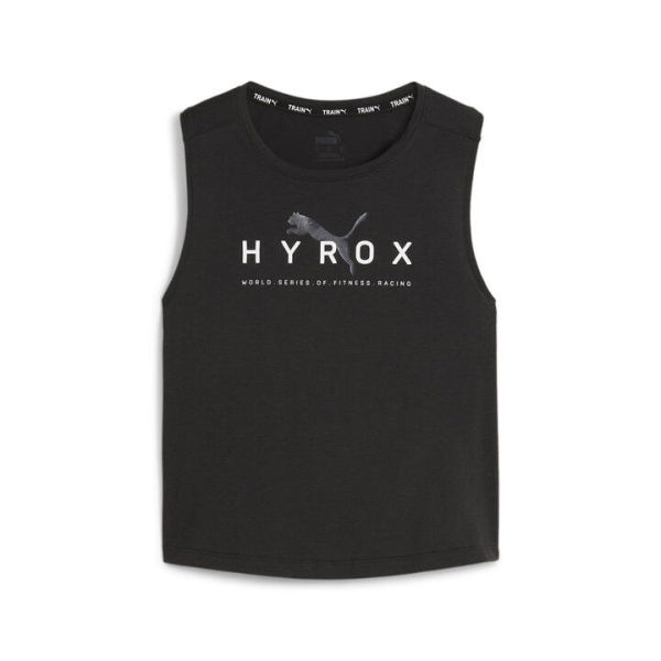 HYROX x Fit Triblend Training Tank Top Women in Black, Size Large, Polyester/Viscose/Cotton by PUMA