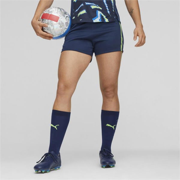 individualBLAZE Women's Football Shorts in Persian Blue/Pro Green, Size XL, Polyester by PUMA