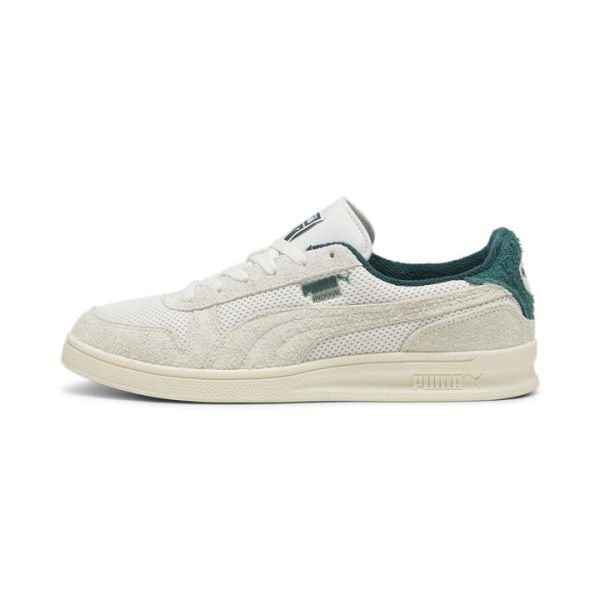 Indoor Mesh Unisex Sneakers in Warm White/Dark Myrtle, Size 10, Textile by PUMA