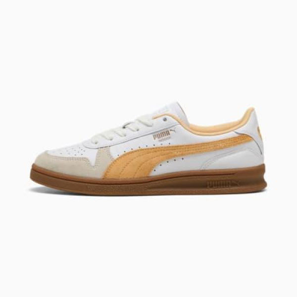 Indoor Sneakers Unisex in Warm White/Almost Apricot/Gum, Size 4 by PUMA