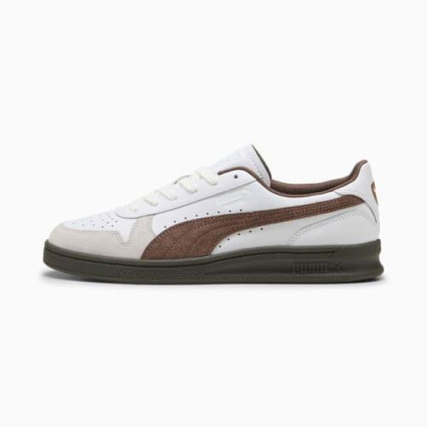 Indoor Sneakers Unisex in White/Flat Bronze, Size 7, Textile by PUMA Shoes