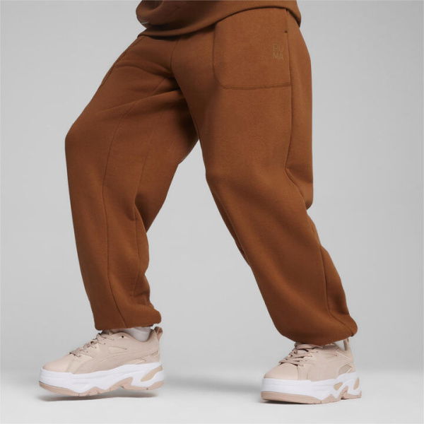 INFUSE Relaxed Women's Sweatpants in Teak, Size Small, Cotton by PUMA