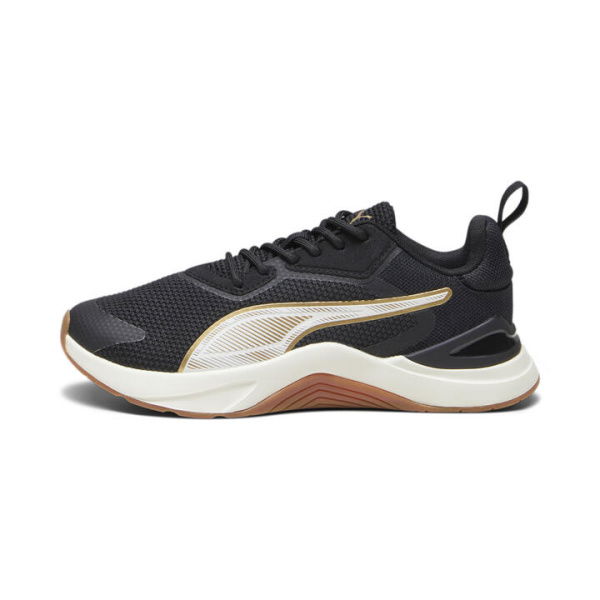 Infusion Premium Women's Training Shoes in Black/Warm White/Gold, Size 10, Textile by PUMA Shoes