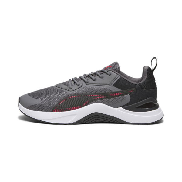 Infusion Unisex Training Shoes in Cool Dark Gray/Black/Fire Orchid, Size 10, Textile by PUMA Shoes