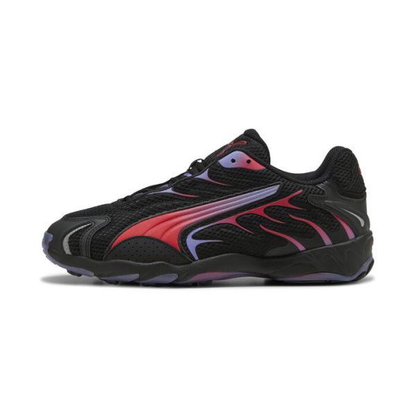 Inhale Sneakers Unisex in Black/Red, Size 4.5, Synthetic by PUMA