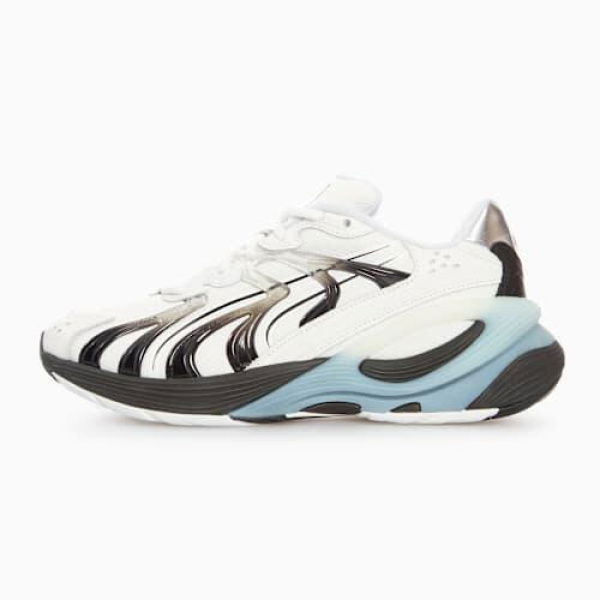 Inverse Generate Unisex Sneakers in White/Black, Size 6.5, Synthetic by PUMA