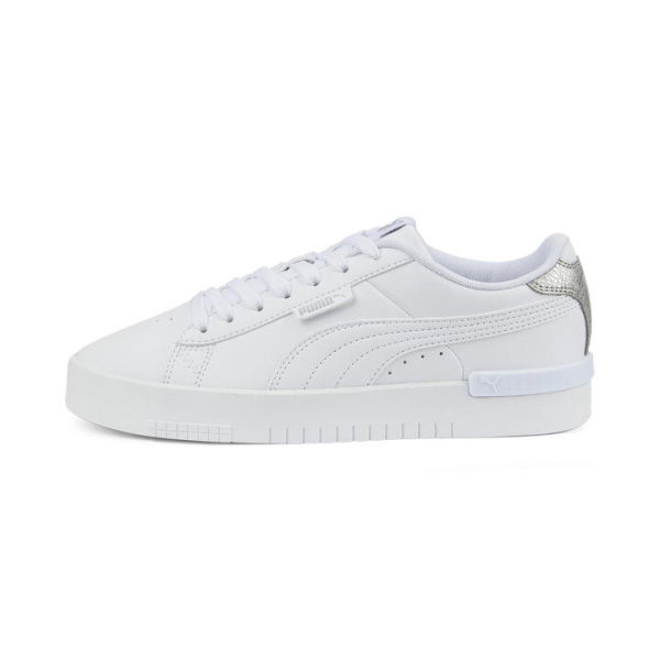 Jada Women's Distressed Sneakers in White/Silver, Size 6.5 by PUMA