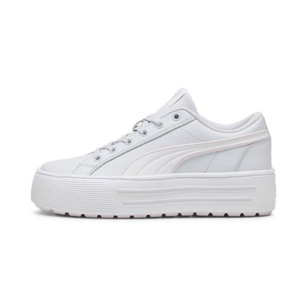 Kaia 2.0 Women's Sneakers in Silver Mist/White/Whisp Of Pink, Size 6, Synthetic by PUMA Shoes