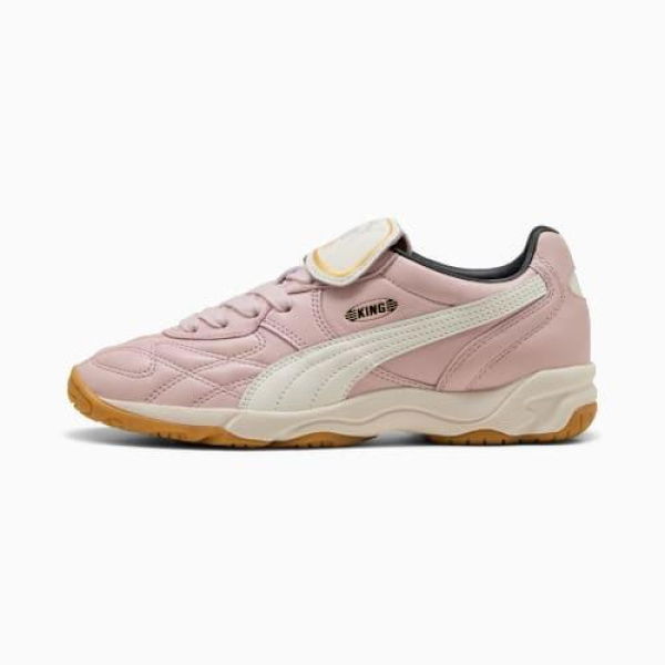King Indoor Unisex Sneakers in Mauve Mist/Warm White, Size 4.5, Synthetic by PUMA