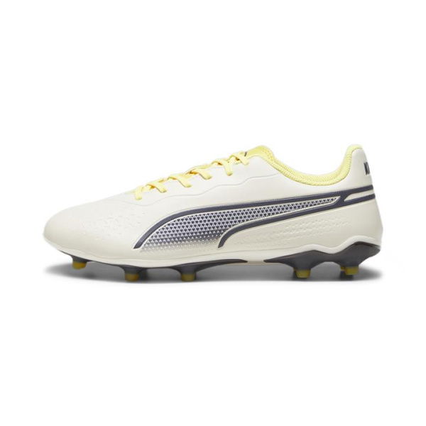 KING MATCH IT Unisex Football Boots in Alpine Snow/Asphalt/Yellow Blaze, Size 10.5, Synthetic by PUMA Shoes