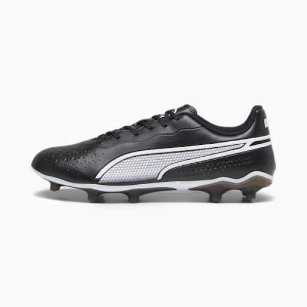 KING MATCH IT Unisex Football Boots in Black/White, Size 14, Synthetic by PUMA Shoes