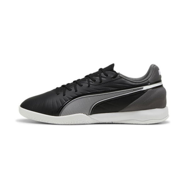 KING MATCH IT Unisex Football Boots in Black/White/Cool Dark Gray, Size 10, Synthetic by PUMA Shoes