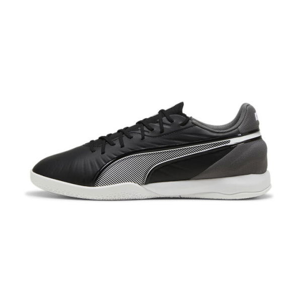 KING MATCH IT Unisex Football Boots in Black/White/Cool Dark Gray, Size 13, Synthetic by PUMA Shoes