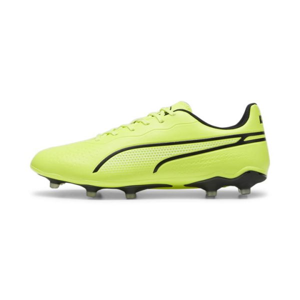 KING MATCH IT Unisex Football Boots in Electric Lime/Black, Size 8, Synthetic by PUMA Shoes