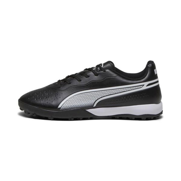 KING MATCH TT Unisex Football Boots in Black/White, Size 8, Synthetic by PUMA Shoes