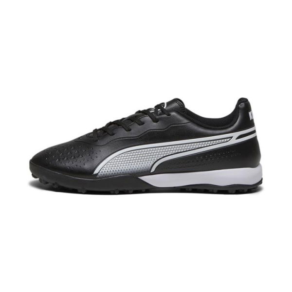 KING MATCH TT Unisex Football Boots in Black/White, Size 8.5, Synthetic by PUMA Shoes