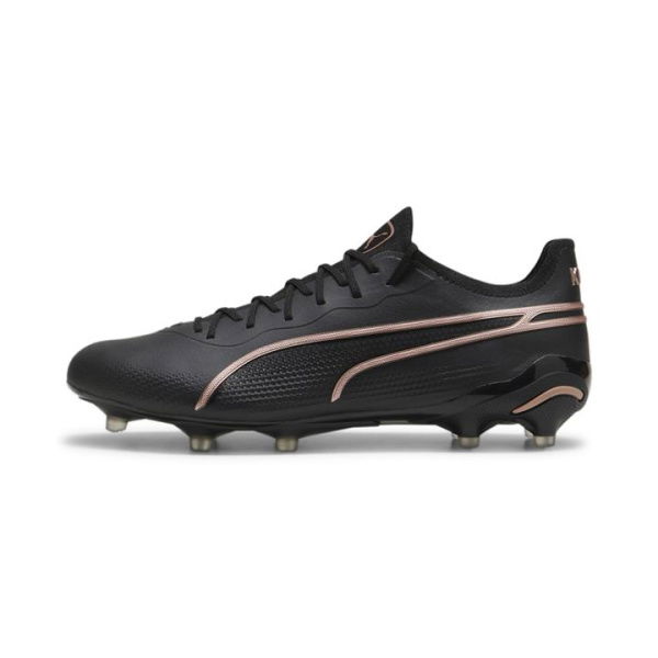 KING ULTIMATE FG/AG Unisex Football Boots in Black/Copper Rose, Size 10, Textile by PUMA Shoes