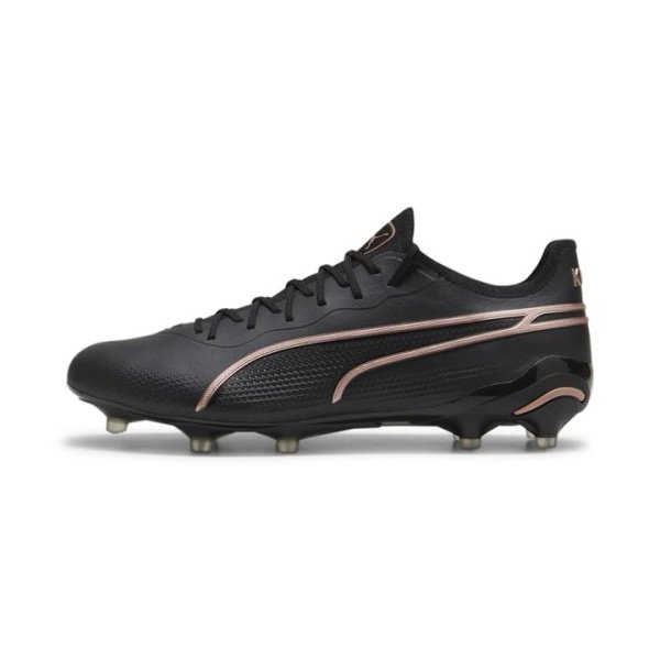 KING ULTIMATE FG/AG Unisex Football Boots in Black/Copper Rose, Size 11, Textile by PUMA Shoes