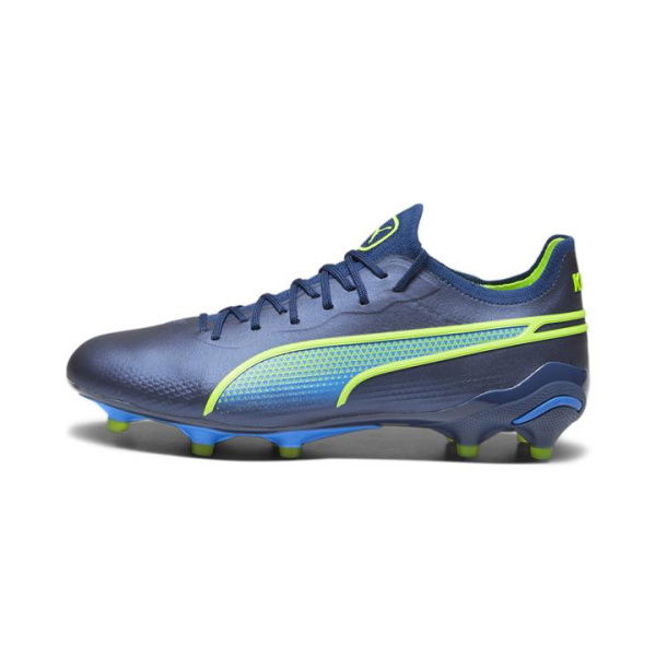 KING ULTIMATE FG/AG Women's Football Boots in Persian Blue/Pro Green/Ultra Blue, Size 10.5, Textile by PUMA Shoes