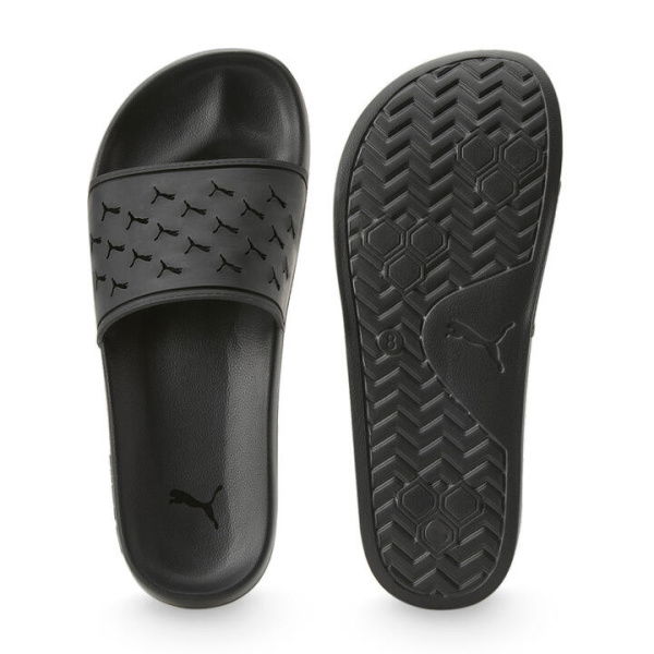 Leadcat 2.0 Cut Out Unisex Sandals in Black, Size 5, Synthetic by PUMA Shoes