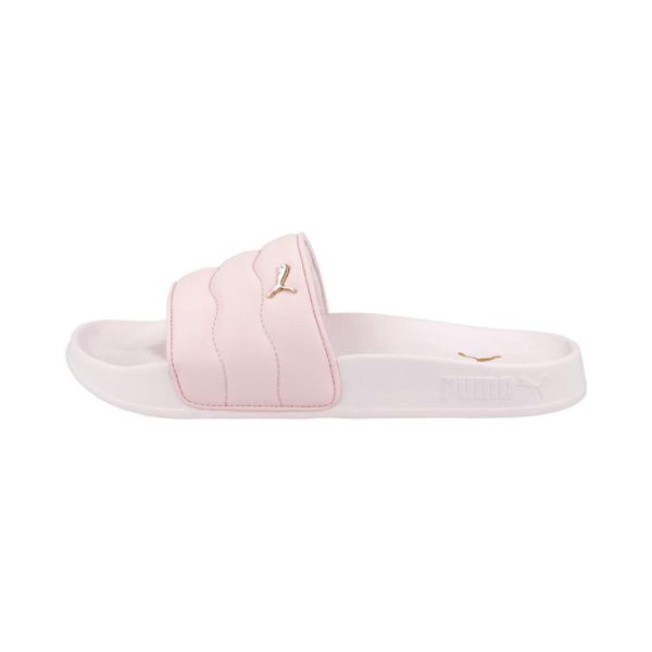 Leadcat 2.0 Puffy Women's Slides in Whisp Of Pink/Metallic Gold, Size 10 by PUMA Shoes