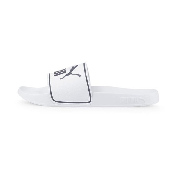 Leadcat 2.0 Unisex Slides in White/Black, Size 14, Synthetic by PUMA