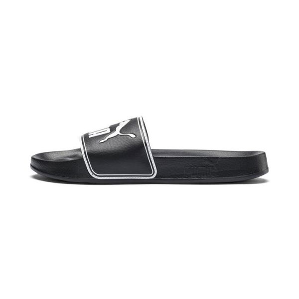 Leadcat Slide Sandals in Black/White, Size 12, Synthetic by PUMA