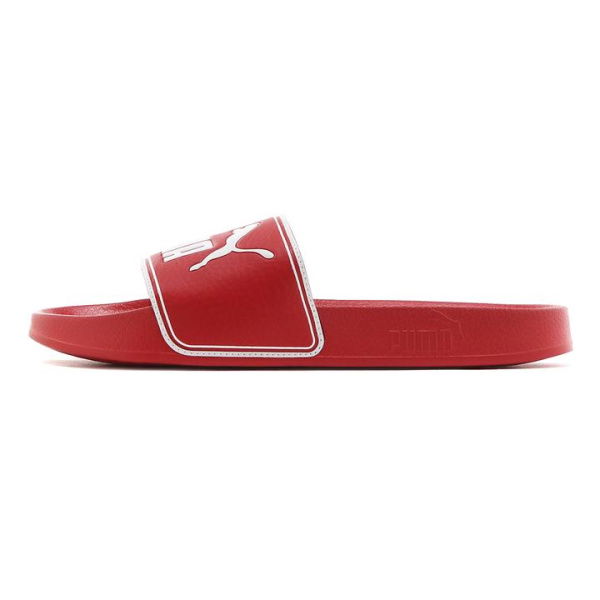 Leadcat Slide Sandals in High Risk Red/White, Size 4, Synthetic by PUMA