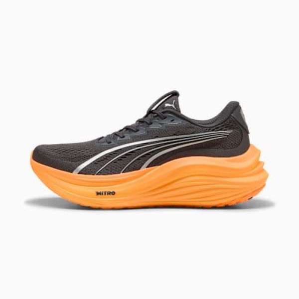 MagMax NITROâ„¢ Men's Running Shoes in Dusky Gray/Heat Fire, Size 7.5, Synthetic by PUMA Shoes