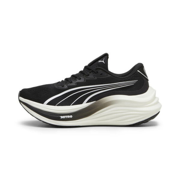 MagMax NITROâ„¢ Running Shoes Men in Black/White/Cool Dark Gray, Size 8.5, Synthetic by PUMA Shoes