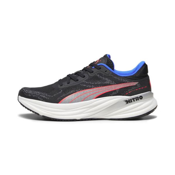 Magnify NITROâ„¢ 2 Men's Running Shoes in Black/Fire Orchid/Ultra Blue, Size 11.5, Synthetic by PUMA Shoes