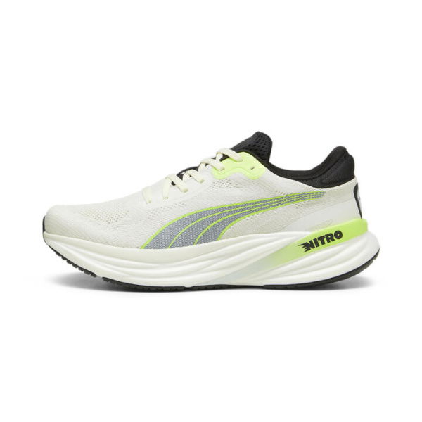 Magnify NITROâ„¢ 2 Men's Running Shoes in Vapor Gray/Fizzy Apple/Nitro Blue, Size 7, Synthetic by PUMA Shoes