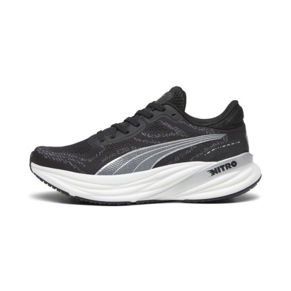 Magnify NITRO 2 Women's Running Shoes in Black/White/Silver, Size 5.5, Synthetic by PUMA Shoes