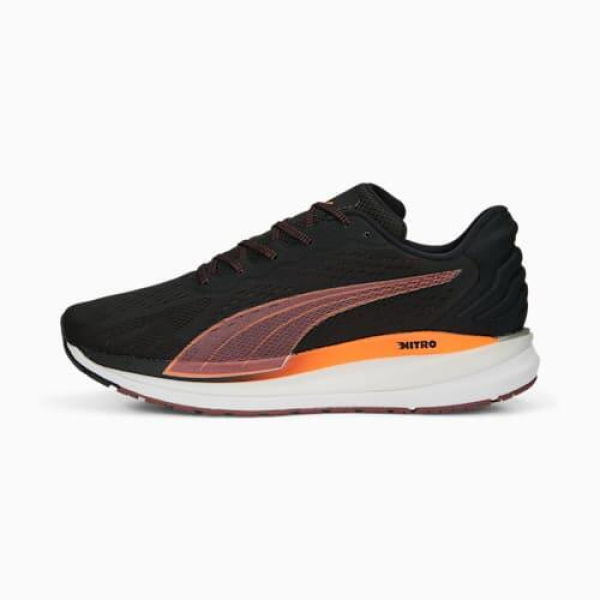Magnify NITRO Surge Men's Running Shoes in Black/Ultra Orange, Size 7, N/a by PUMA Shoes