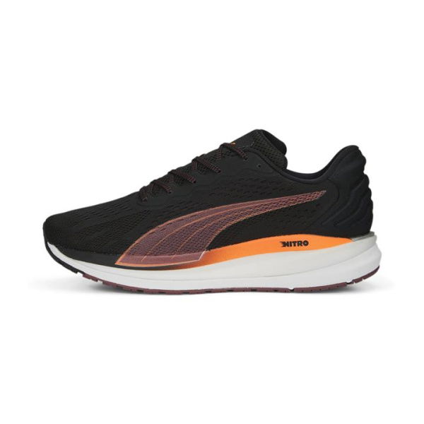 Magnify NITRO Surge Men's Running Shoes in Black/Ultra Orange, Size 7.5, N/a by PUMA Shoes