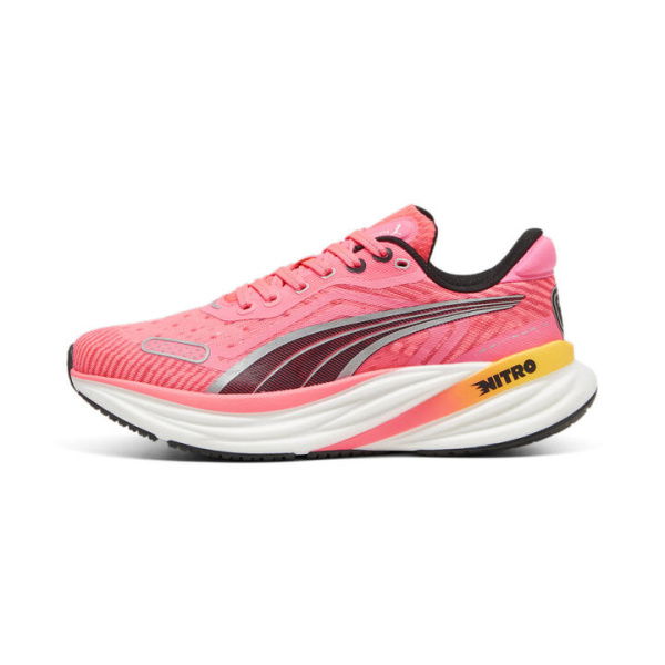 Magnify NITROâ„¢ Tech 2 Women's Running Shoes in Sunset Glow/White/Sun Stream, Size 9, Synthetic by PUMA Shoes