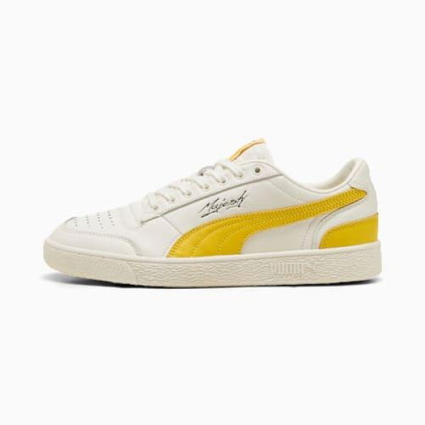 Majesty Unisex Sneakers in Warm White/PelÃ© Yellow, Size 5, Textile by PUMA Shoes