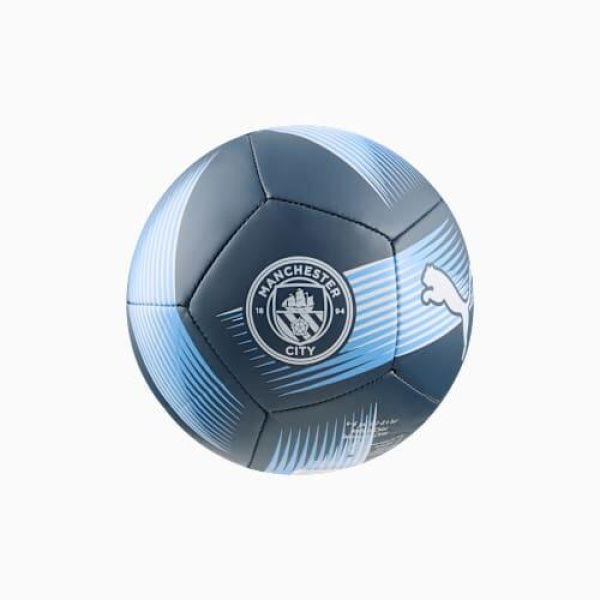 Manchester City Essentials Mini Football in Navy/Team Light Blue by PUMA
