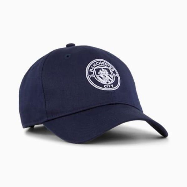 Manchester City Football ARCHIVE Cap in Navy/White, Cotton by PUMA