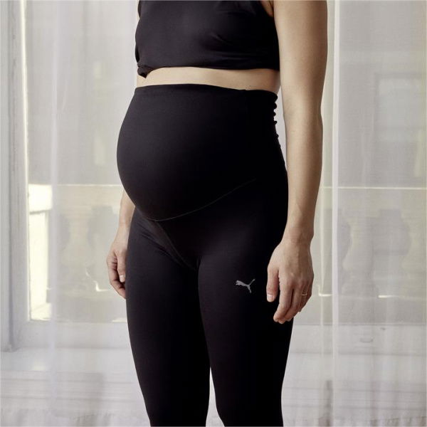 Maternity Studio 7/8 Women's Training Leggings in Black, Size Large, Polyester/Elastane by PUMA