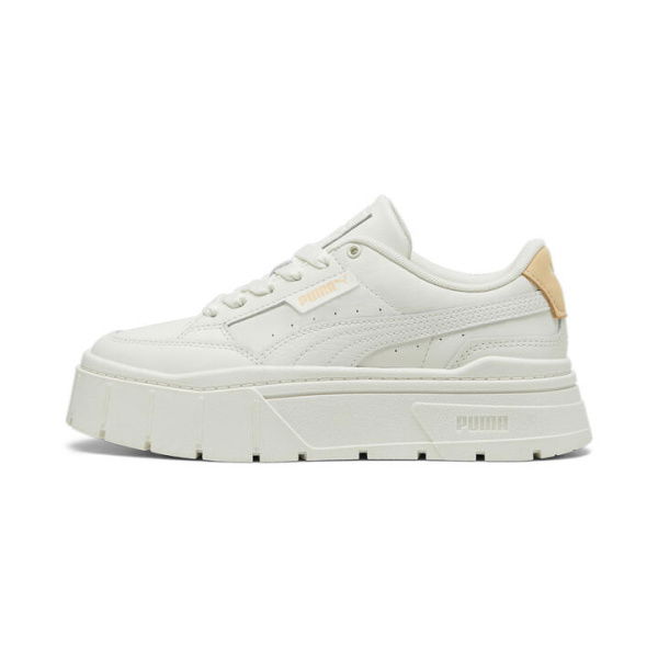 Mayze Stack Soft Women's Sneakers in Warm White/Peach Fizz, Size 6, Synthetic by PUMA