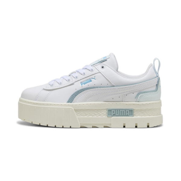 Mayze UT Animetal Women's Sneakers in White/Turquoise Surf/Dewdrop, Size 7, Synthetic by PUMA Shoes