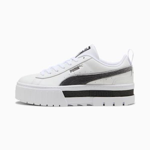 Mayze Velvet Dream Women's Sneakers in White/Dusky Gray, Size 6.5, Synthetic by PUMA
