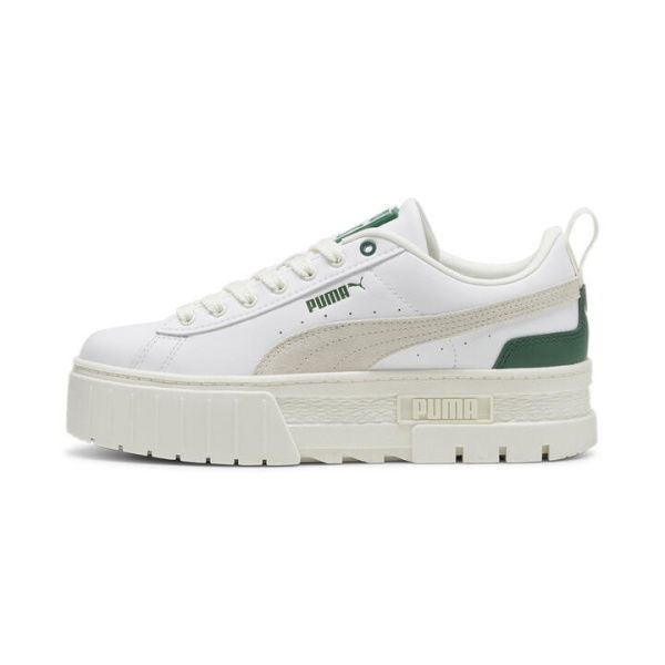 Mayze Women's Sneakers in White/Vine, Size 10.5, Synthetic by PUMA Shoes