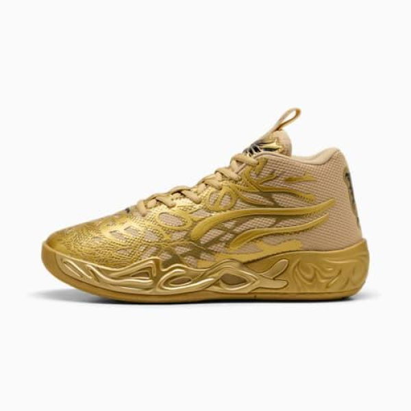 MB.04 Golden Child Unisex Basketball Shoes in Gold/Matte Gold/Black, Size 6.5, Synthetic by PUMA Shoes