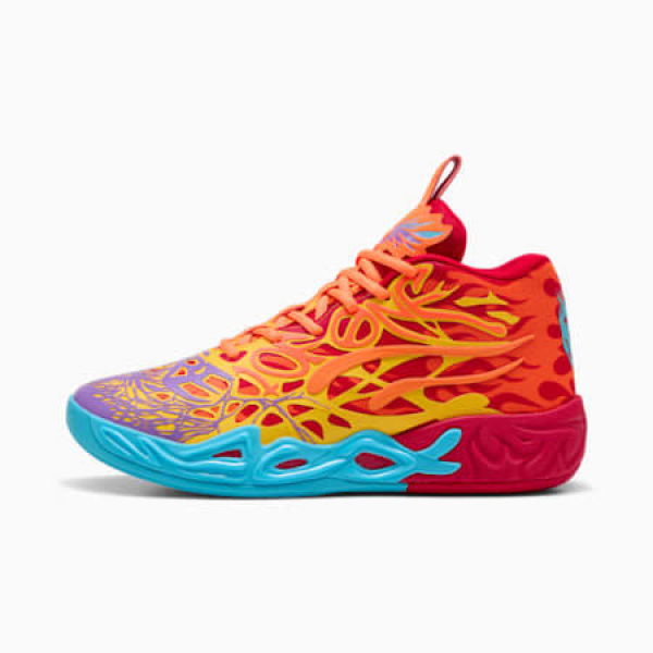 MB.04 Phoenix Basketball Shoes Unisex in Red/Orange Glow/Fluro Orange Pes, Size 6, Synthetic by PUMA Shoes